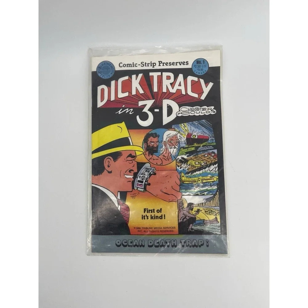 Dick Tracy‎ in 3-D No.1 1986 Blackthorne Comic w/ Glasses Vintage